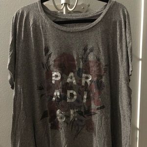 Lucky Brand Paradise Floral Graphic Tee